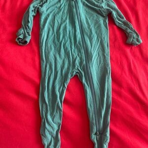 Bamboo footie- Green